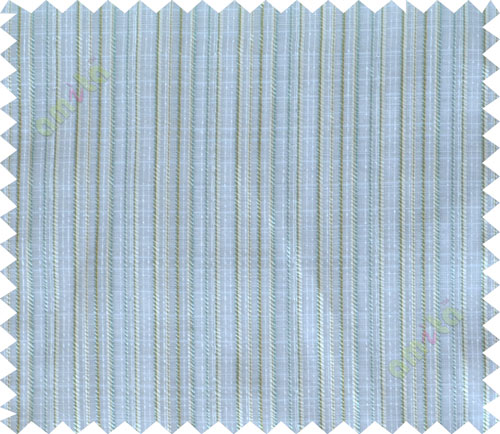 Green blue white vertical stripes poly main curtain designs